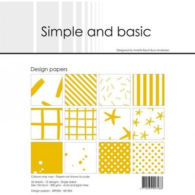 Simple and Basic Paper Pad Designpapier - Basic Mustard
